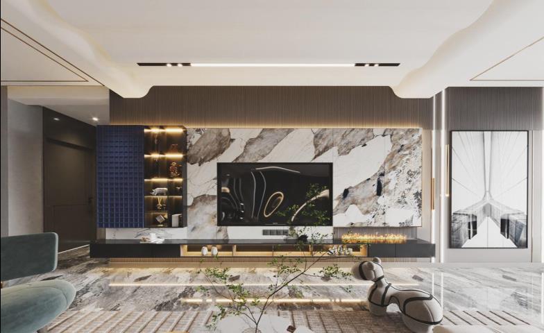 云岩区现代风格客厅LSZ6014-绿松子装饰